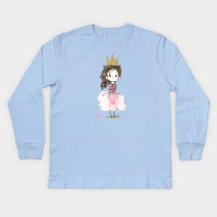 Curly Queen Kids Long Sleeve T-Shirt